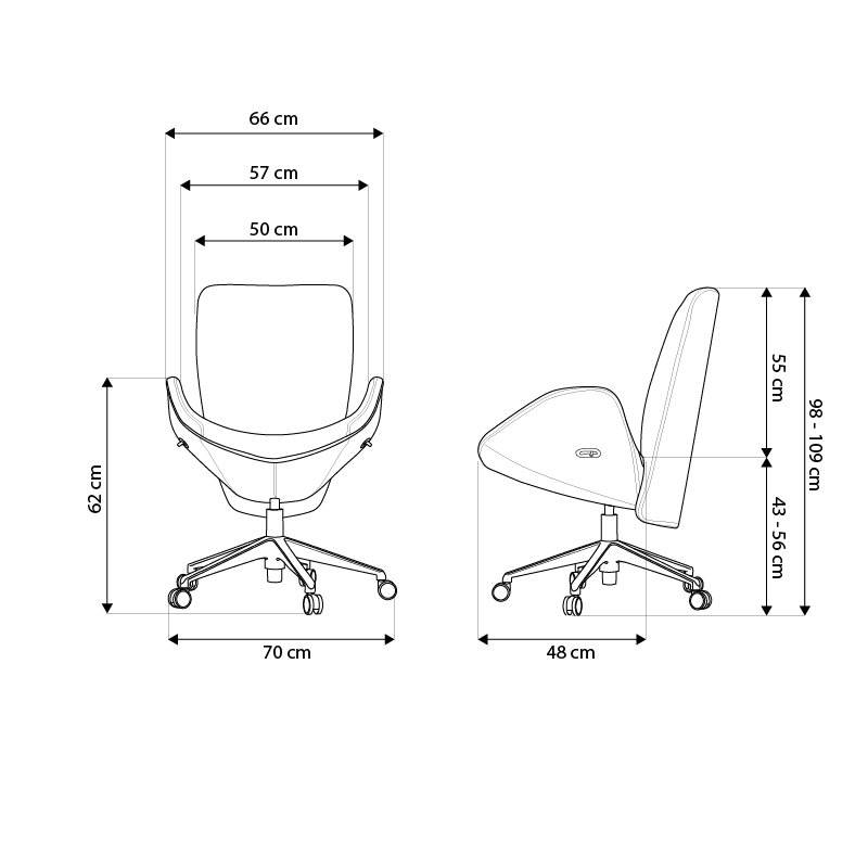 Cadeira Ergonômica Elements Soffio