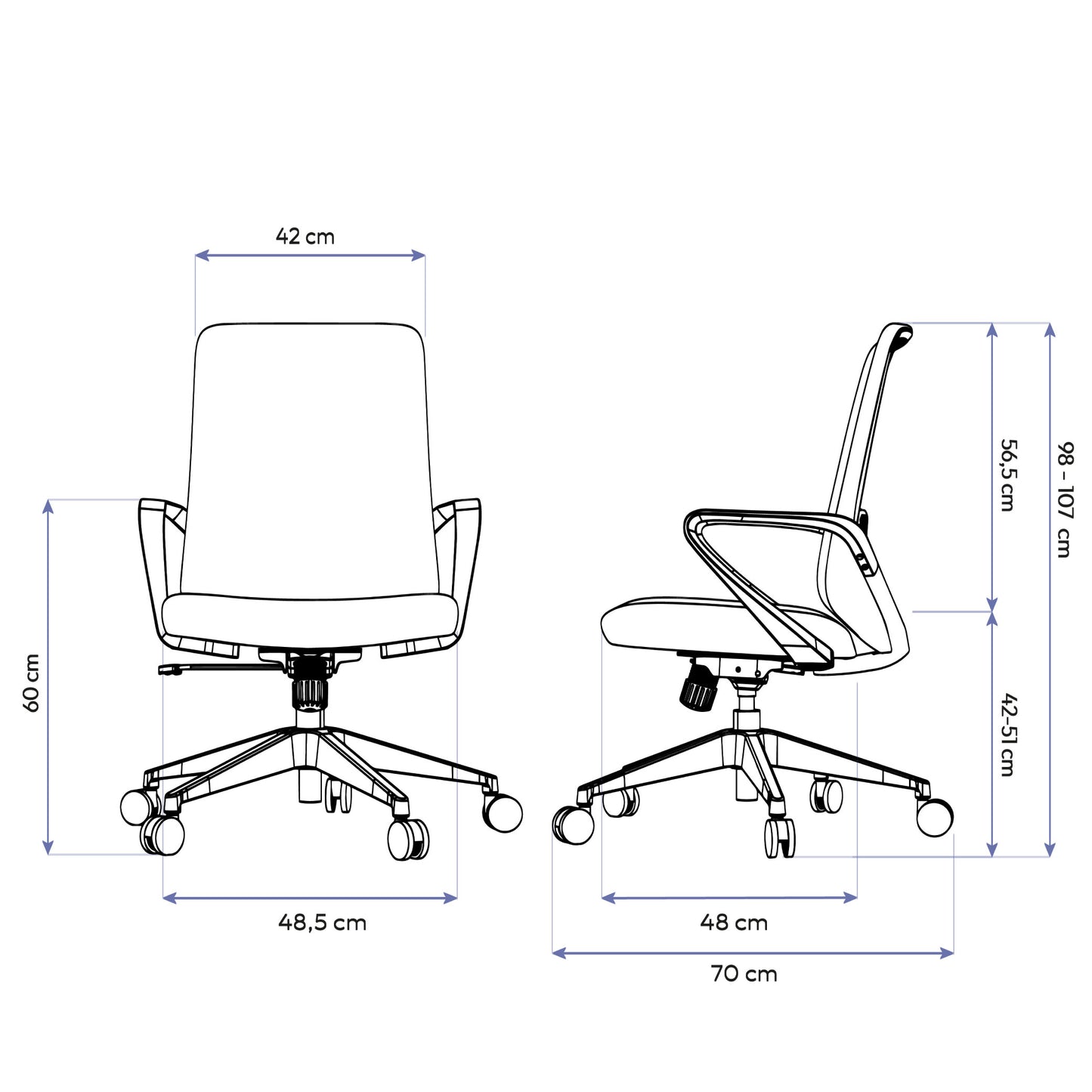 Cadeira Ergonômica Elements Lira NR-17