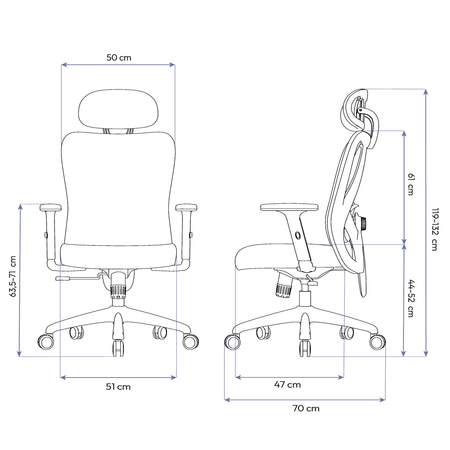 Cadeira Ergonômica Elements Samaia NR-17