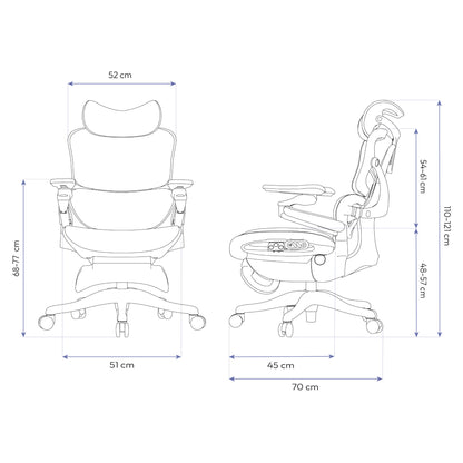 Cadeira Ergonômica de Ajuste Elétrico Elements EOS NR-17